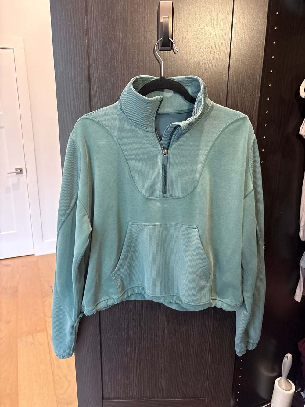 lululemon athletica Sage Green Quarter-Zip Pullover Hoodie